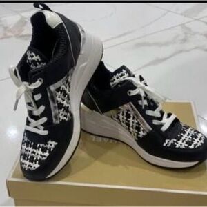 Michael Kors Black and White Women's Sneakers